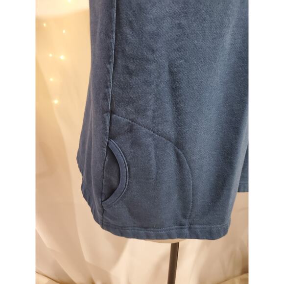 Vtg Morning Sun Bird Button Sweatshirt Womens Size L Granny Blue Pockets Cabin - Picture 6 of 10